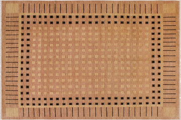 handmade Transitional Kafkaz Chobi Ziegler Nude Tan Hand Knotted RECTANGLE 100% WOOL area rug 9 x 12